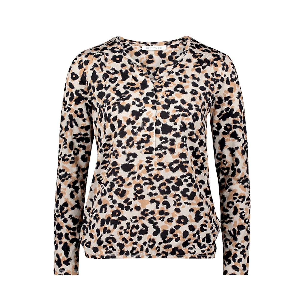 Haut casual à élastique beige/noir, BETTY & CO