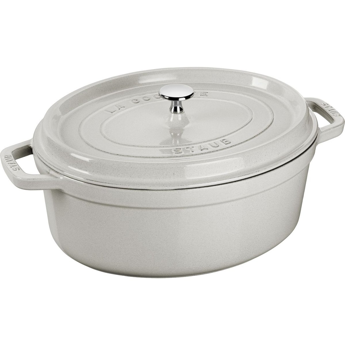 Cocotte ovale 29 cm Truffe blanche truffe blanche, STAUB