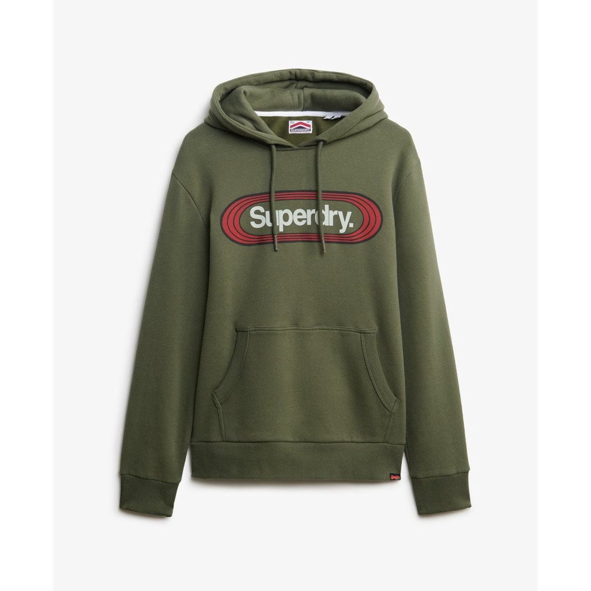 Sweat à capuche Vintage Trade Tab kaki, SUPERDRY
