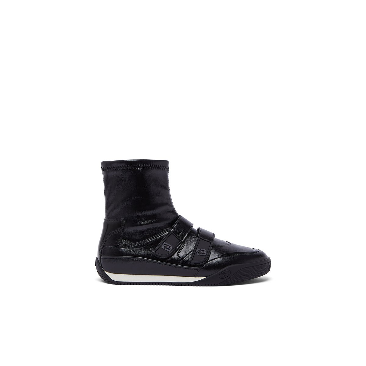 Sneakers alte avec velcro noir, LIU JO