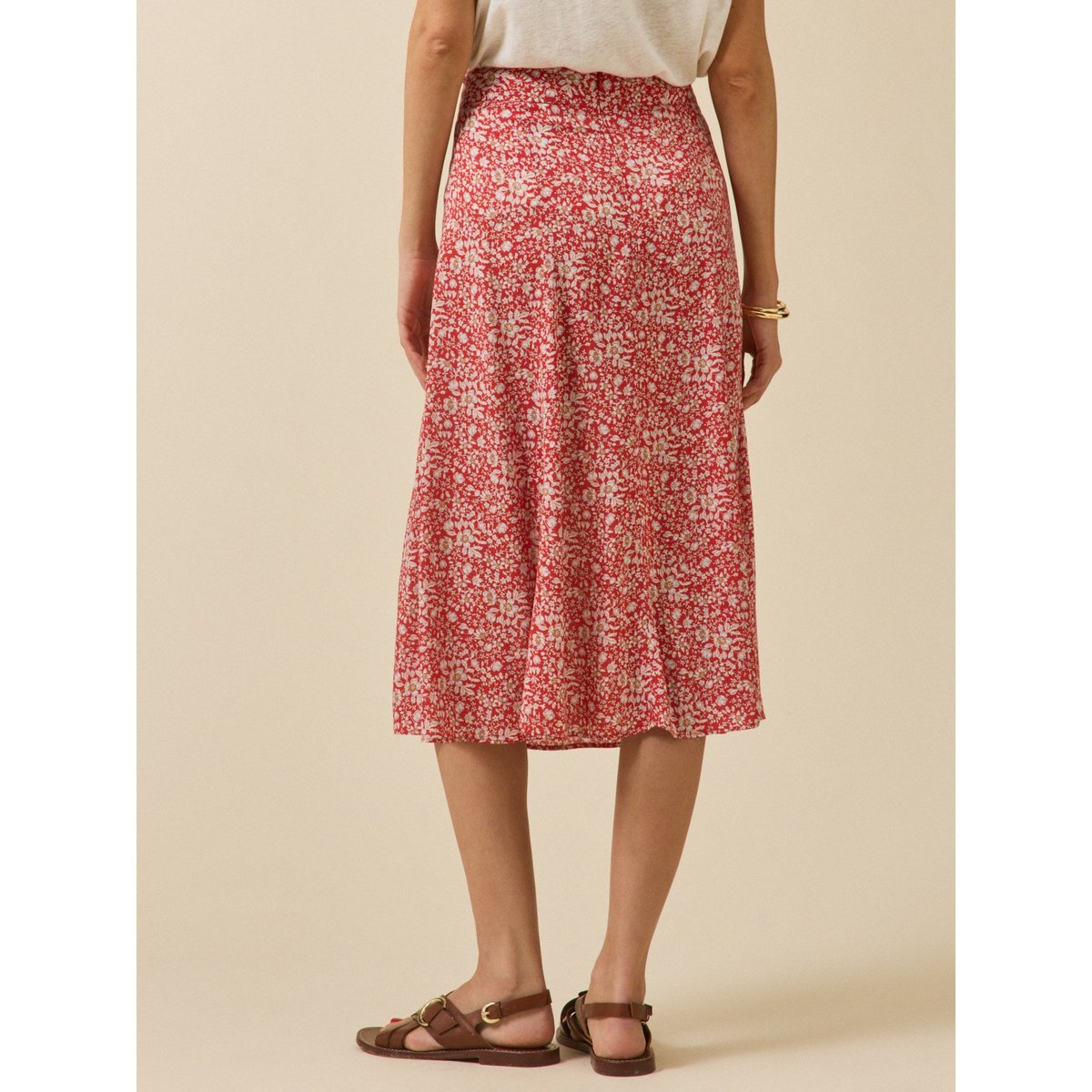 Jupe mi-longue  tissu Liberty - Limited Collection liberty lizzy, CYRILLUS