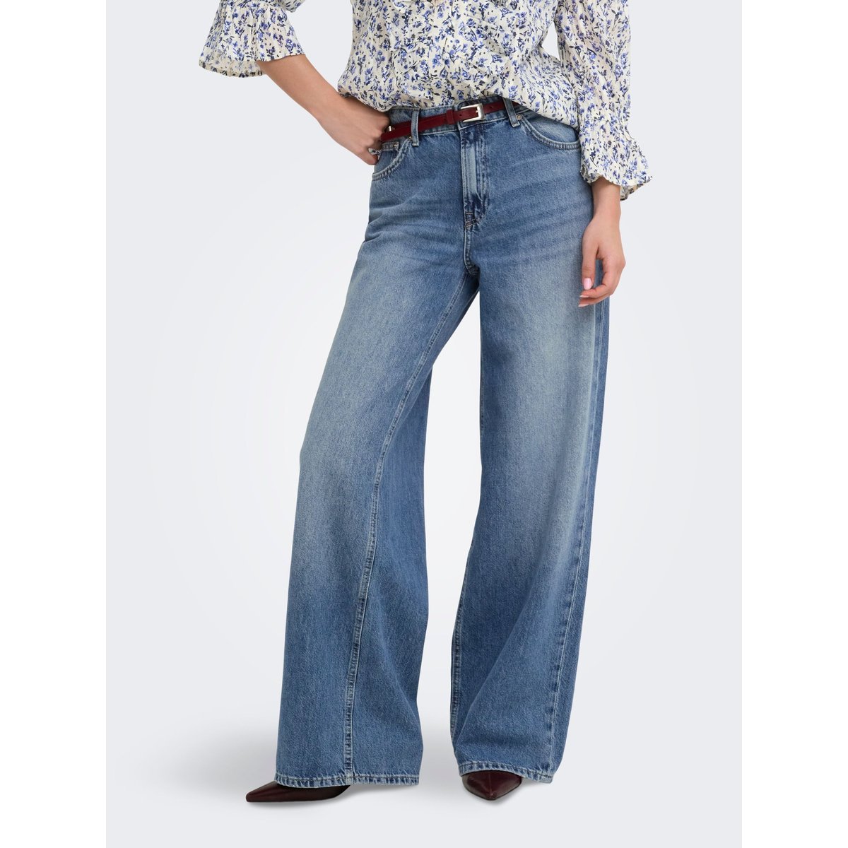 Jean À Jambe Large medium blue denim, ONLY