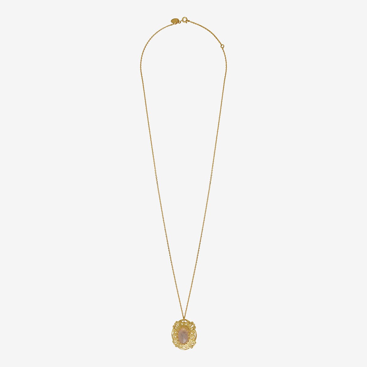 Collier gm dubarry quartz rose rose, CAROLINE NAJMAN