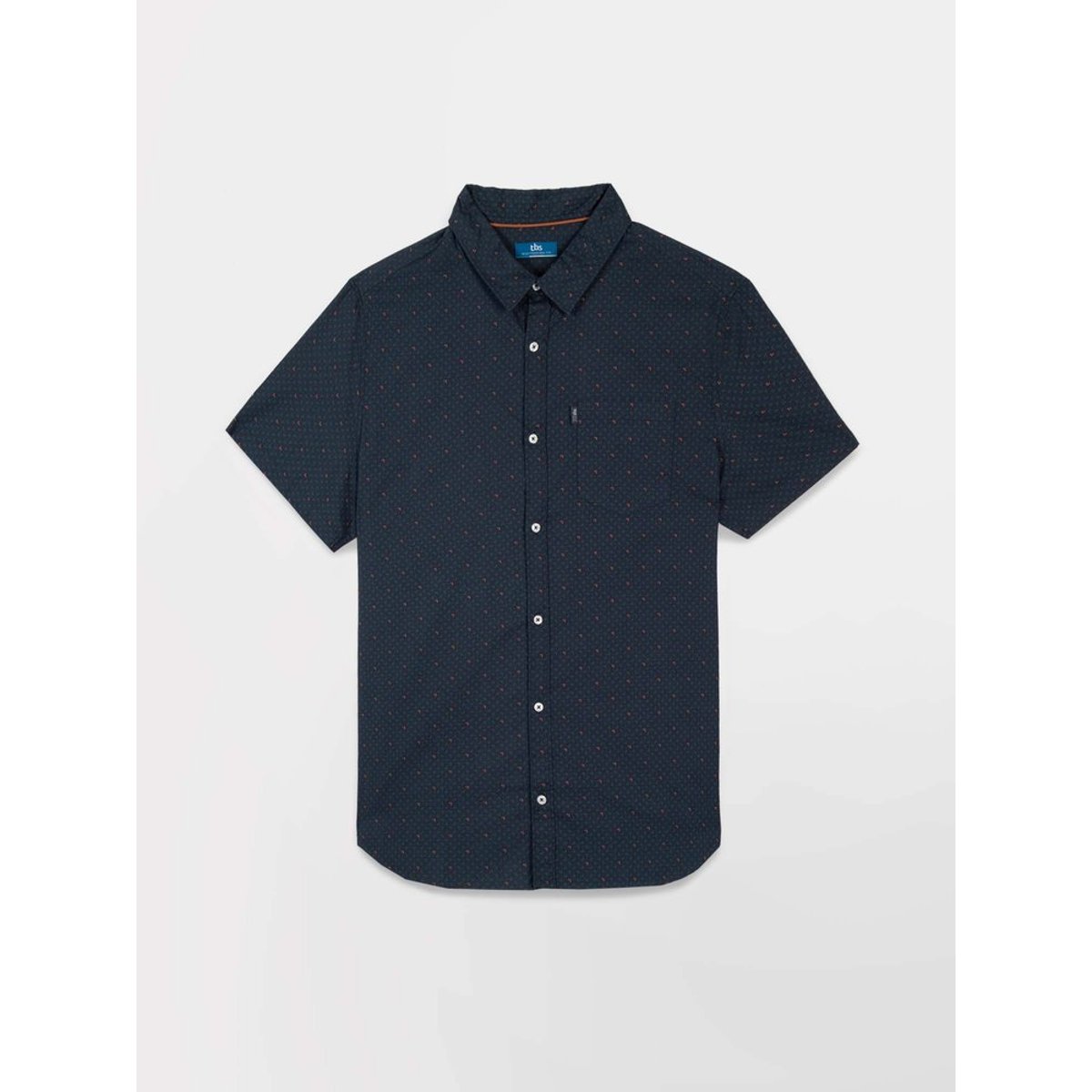Chemise manches courtes LOUIECHA14612 navy, TBS