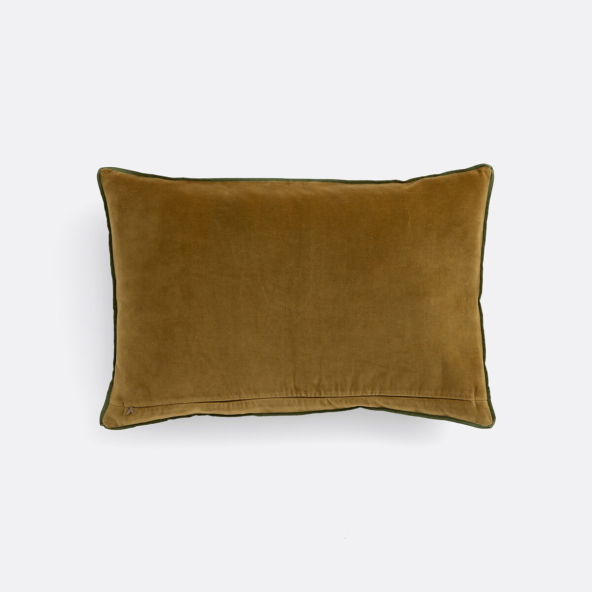 Shandira Block Print Cotton Cushion Cover celadon/bronze, LA REDOUTE INTERIEURS