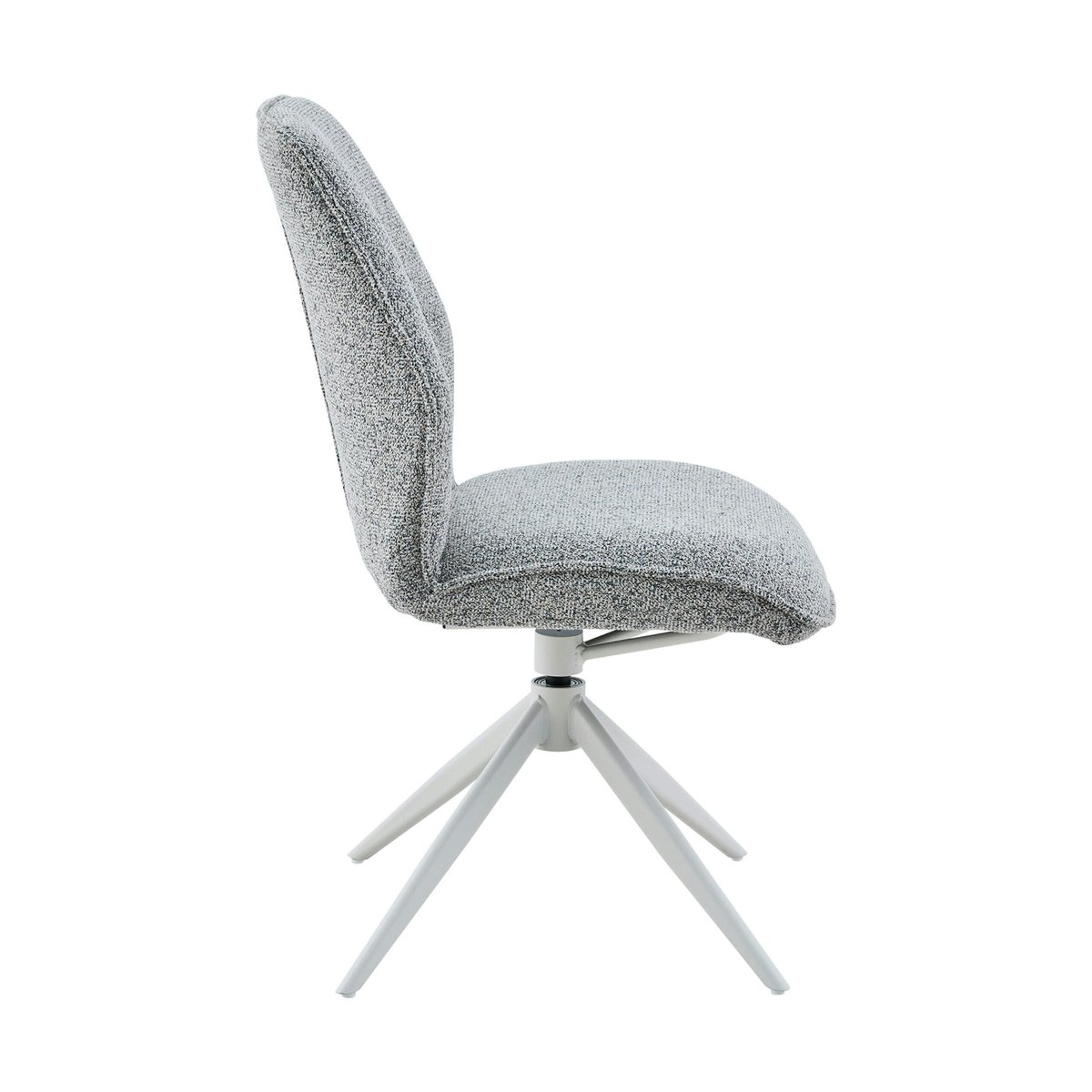 Chaise pivotante en tissu (lot de 2) CORTINA gris, PIER IMPORT