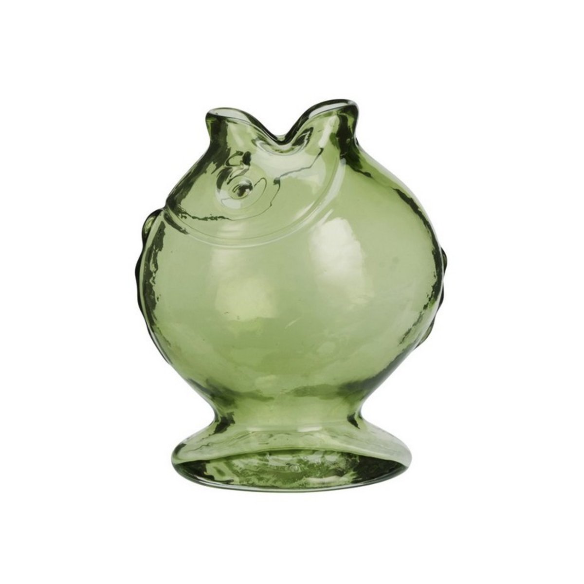 Vase verre poisson vert, MADAM STOLTZ