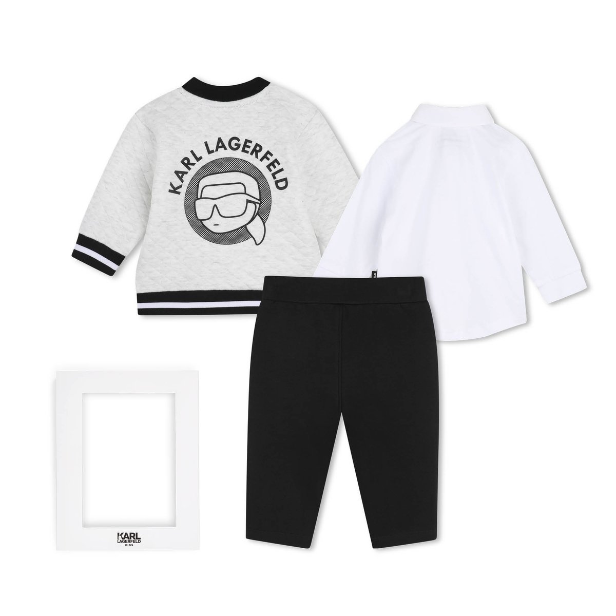 Ensemble jogging noir gris, KARL LAGERFELD KIDS