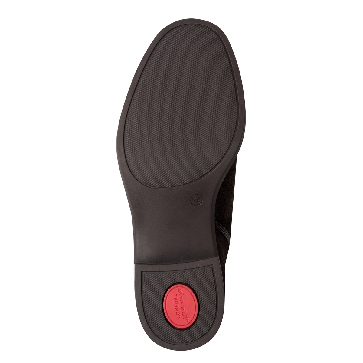 Bottine Chelsea en cuir marron antilope combiné, TAMARIS