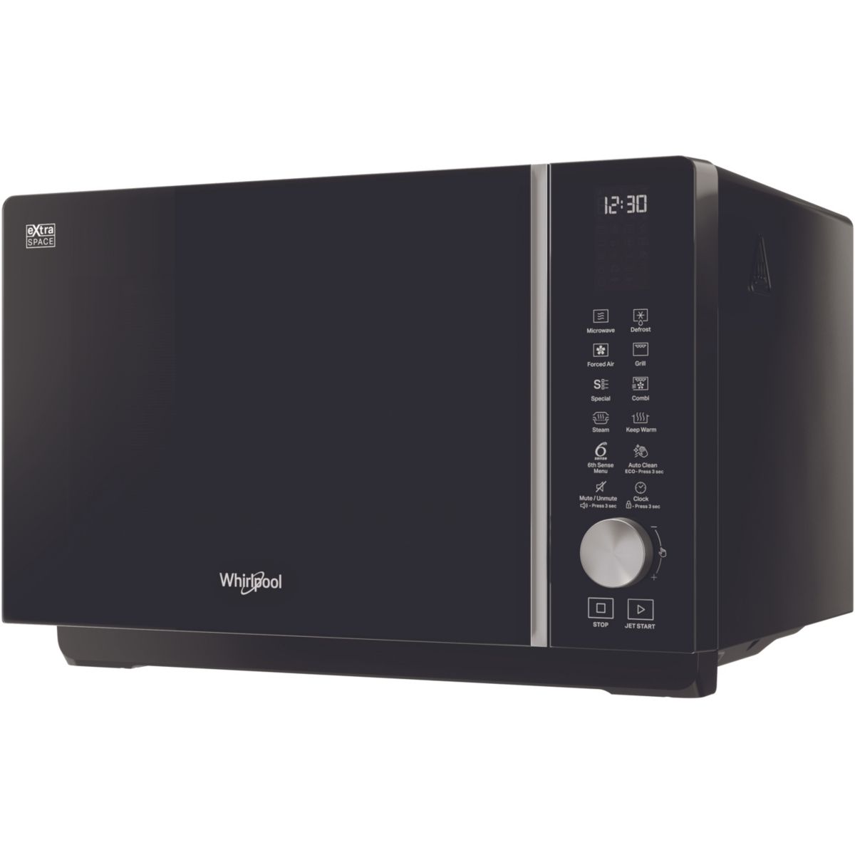 Micro ondes combiné MWF255B noir, WHIRLPOOL