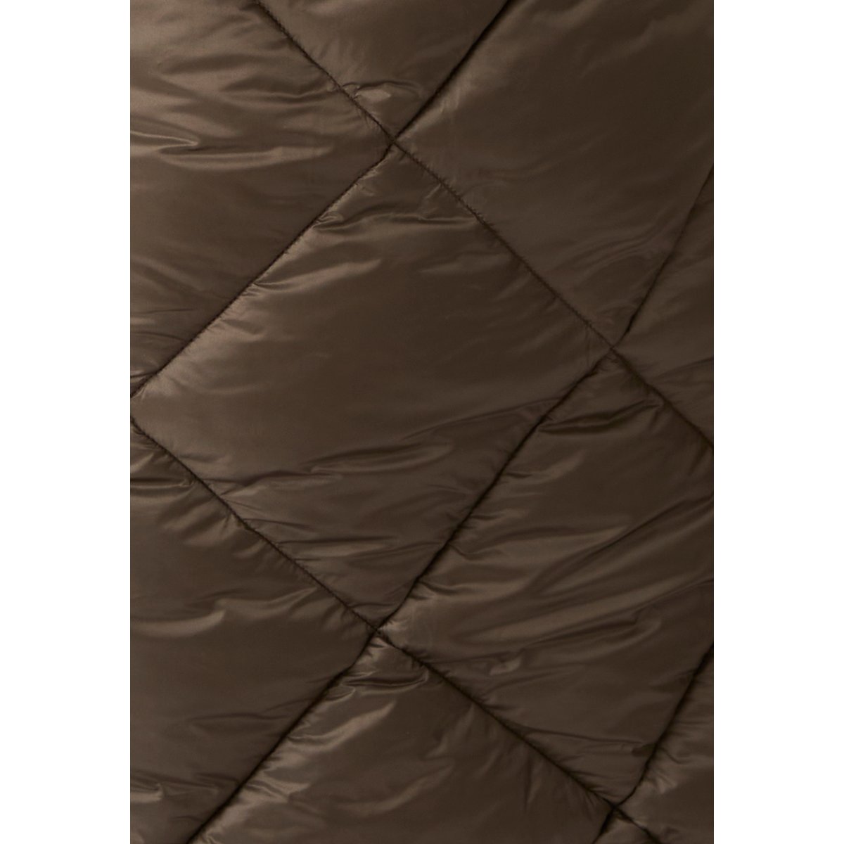 Maxi-doudoune brillante Thermolactyl vert taupe, DAMART