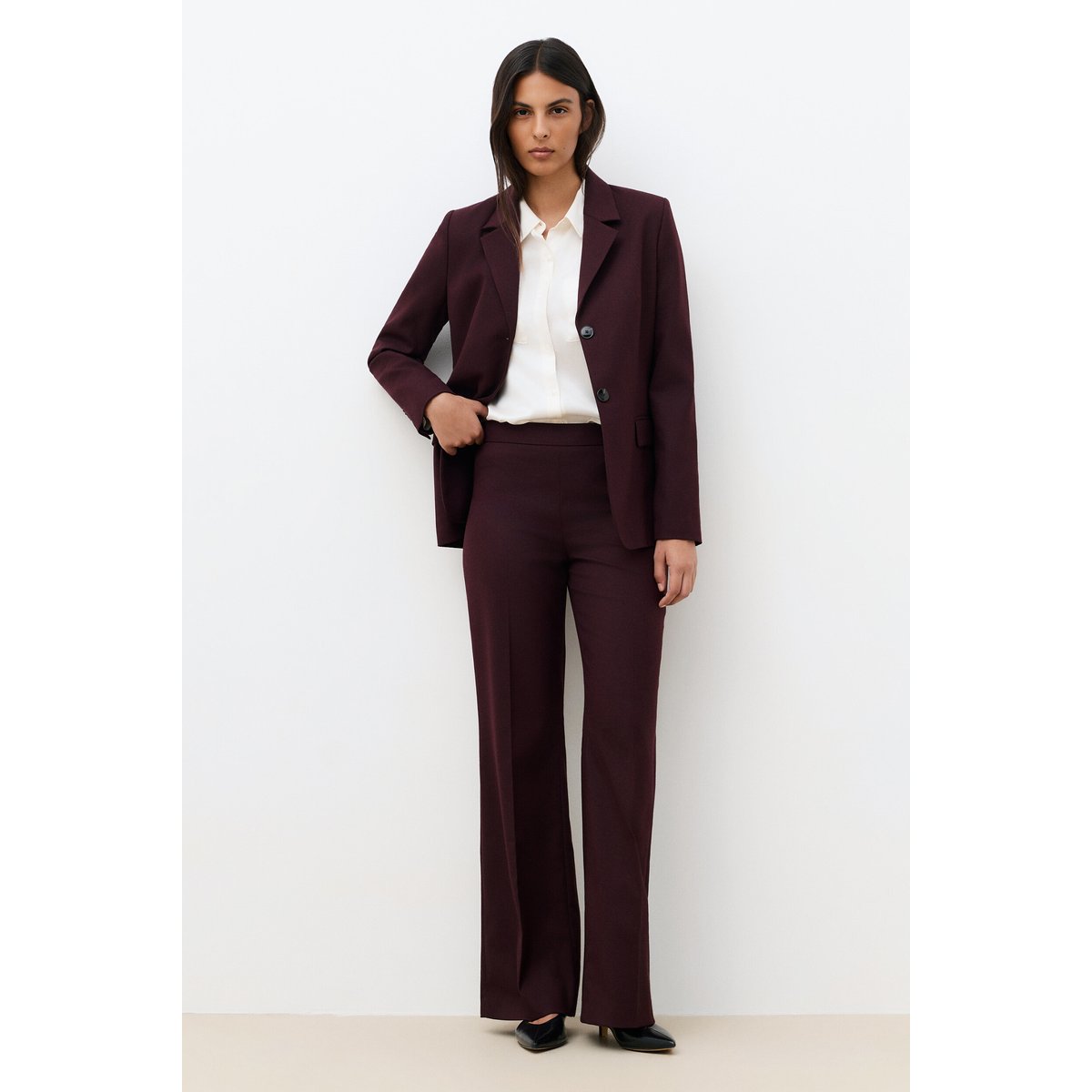 Pantalon droit workwear PMARCO bordeaux, CAROLL