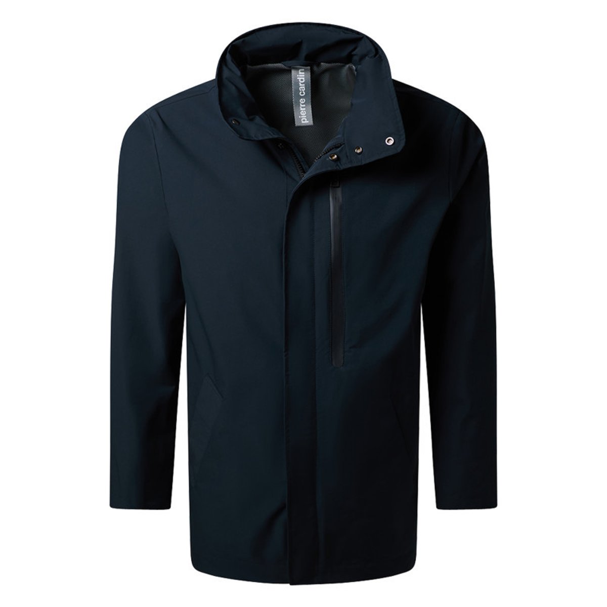 Veste marine unie avec une coupe droite, un col montant et des manches longues bleu foncé, CARDIN SPORTSWEAR
