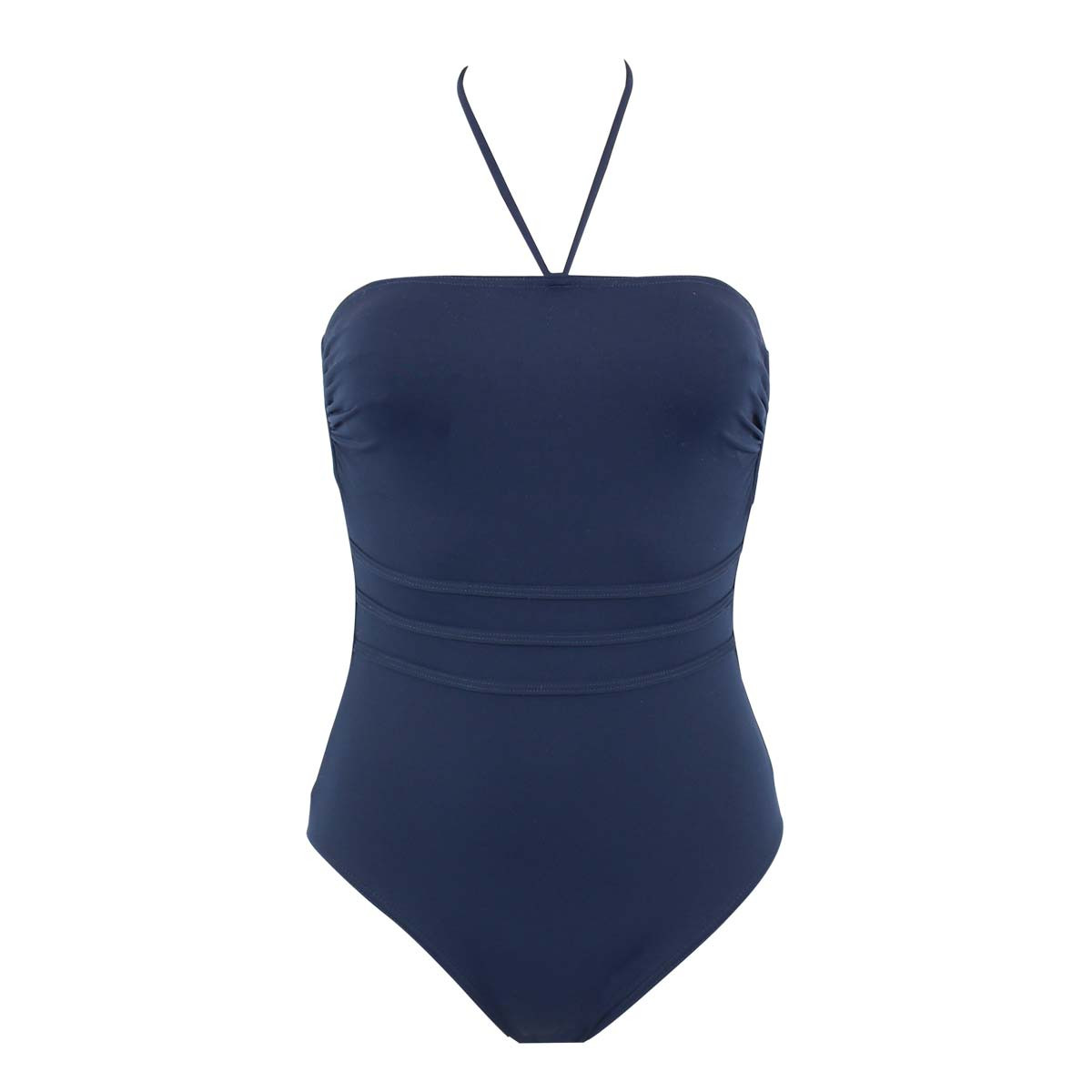 Maillot de bain 1 pièce bustier GRACE marine, JANINE ROBIN