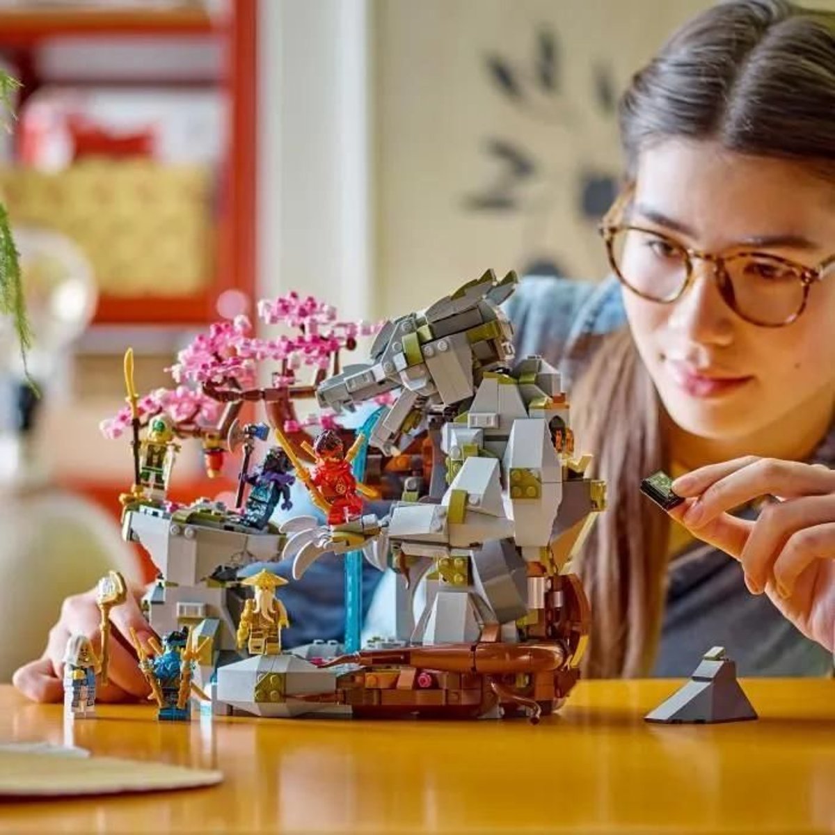 LEGO NINJAGO - Sanctuaire de la Roche du Dragon - Set de Construction 71819 multicolore, LEGO