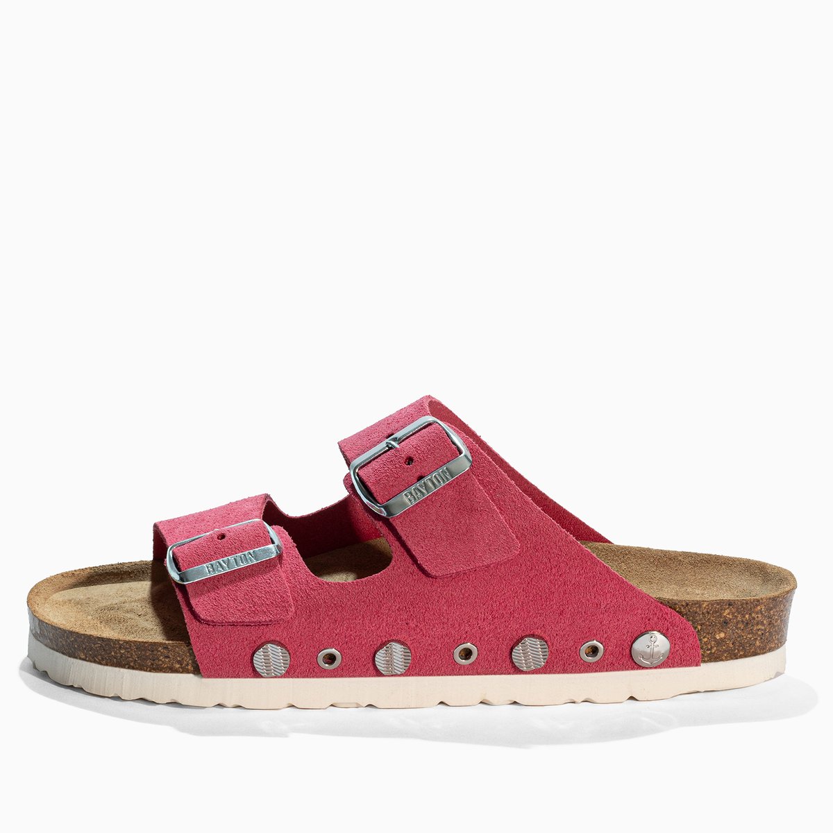 Sandales en cuir suédé RIVALTA pink, BAYTON