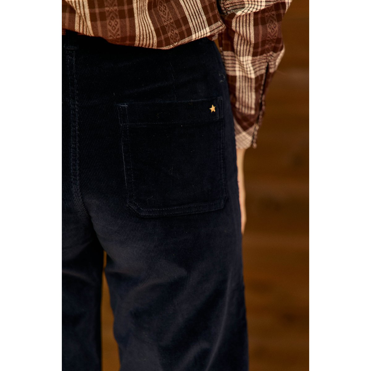 PANTALON uni ATLANTYO 25-marine, LA PETITE ETOILE