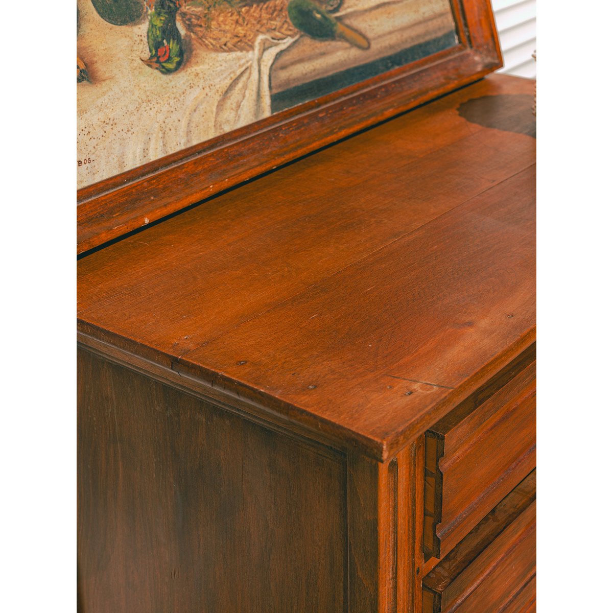 Commode aux jolies poignées Garance N°726 - Bon état marron, DEBONGOUT
