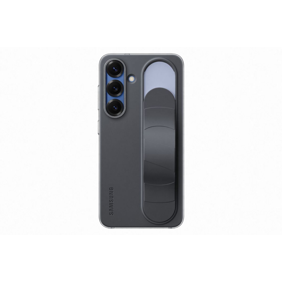 Coque Galaxy S25 avec lanière Noir couleur unique, SAMSUNG