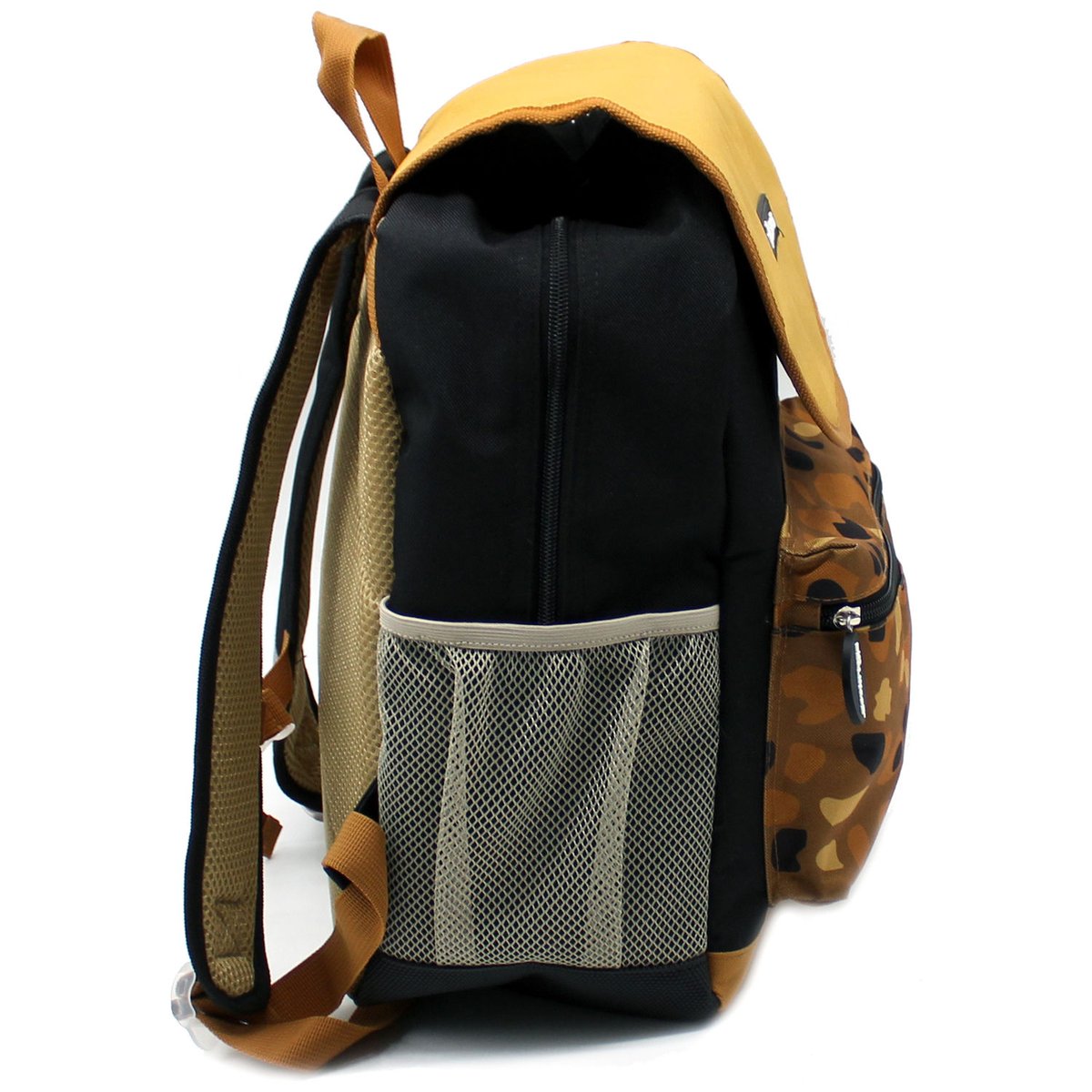 Sac à dos enfant marron, noir, LES DEGLINGOS