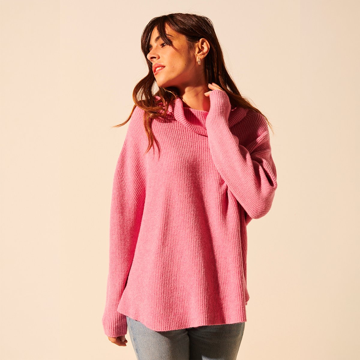 Pull maille ERIC rose antique, BENOA
