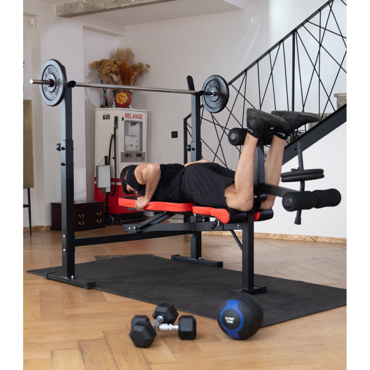Banc de musculation - Pro max noir, CARE FITNESS