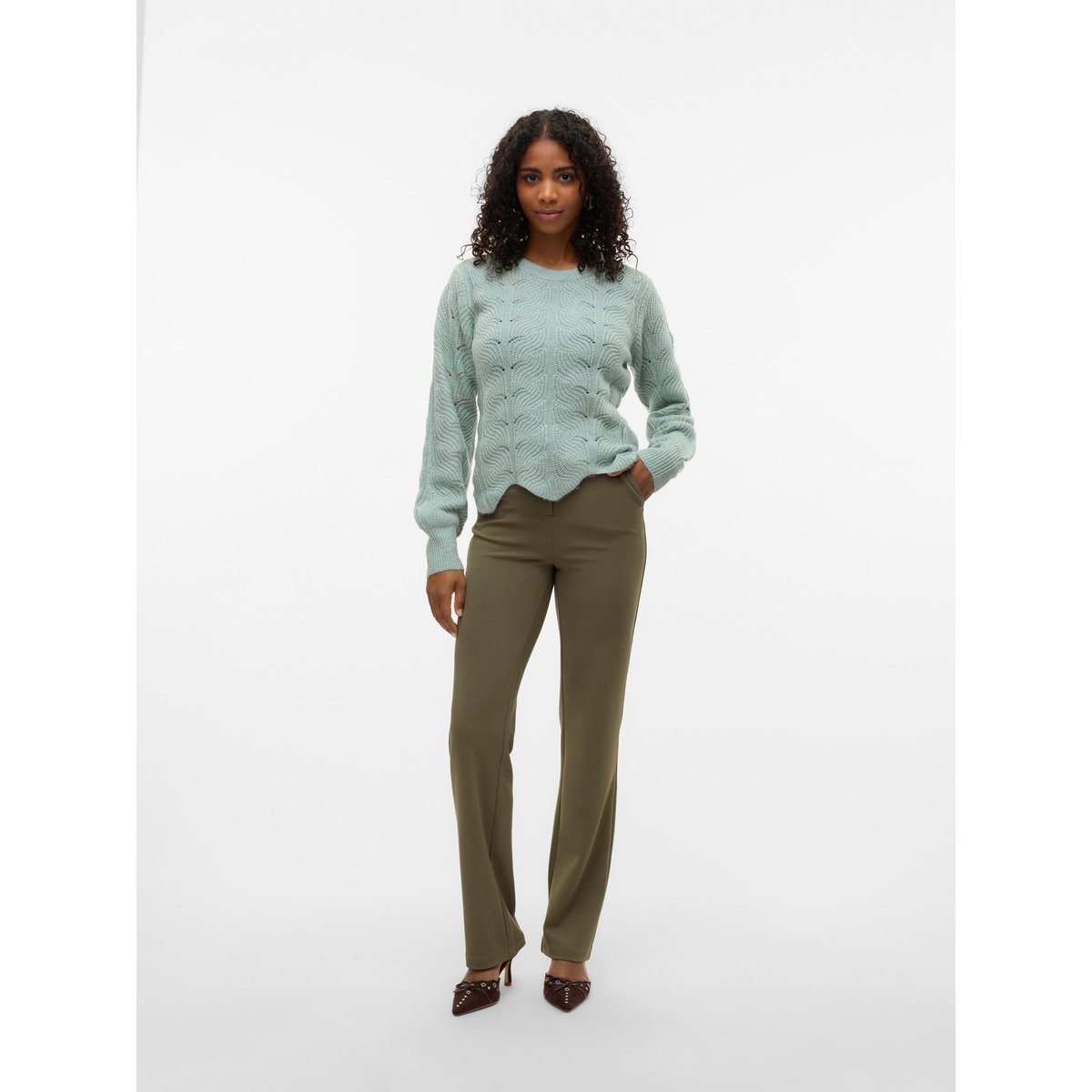 Pull En Maille jadeite, VERO MODA