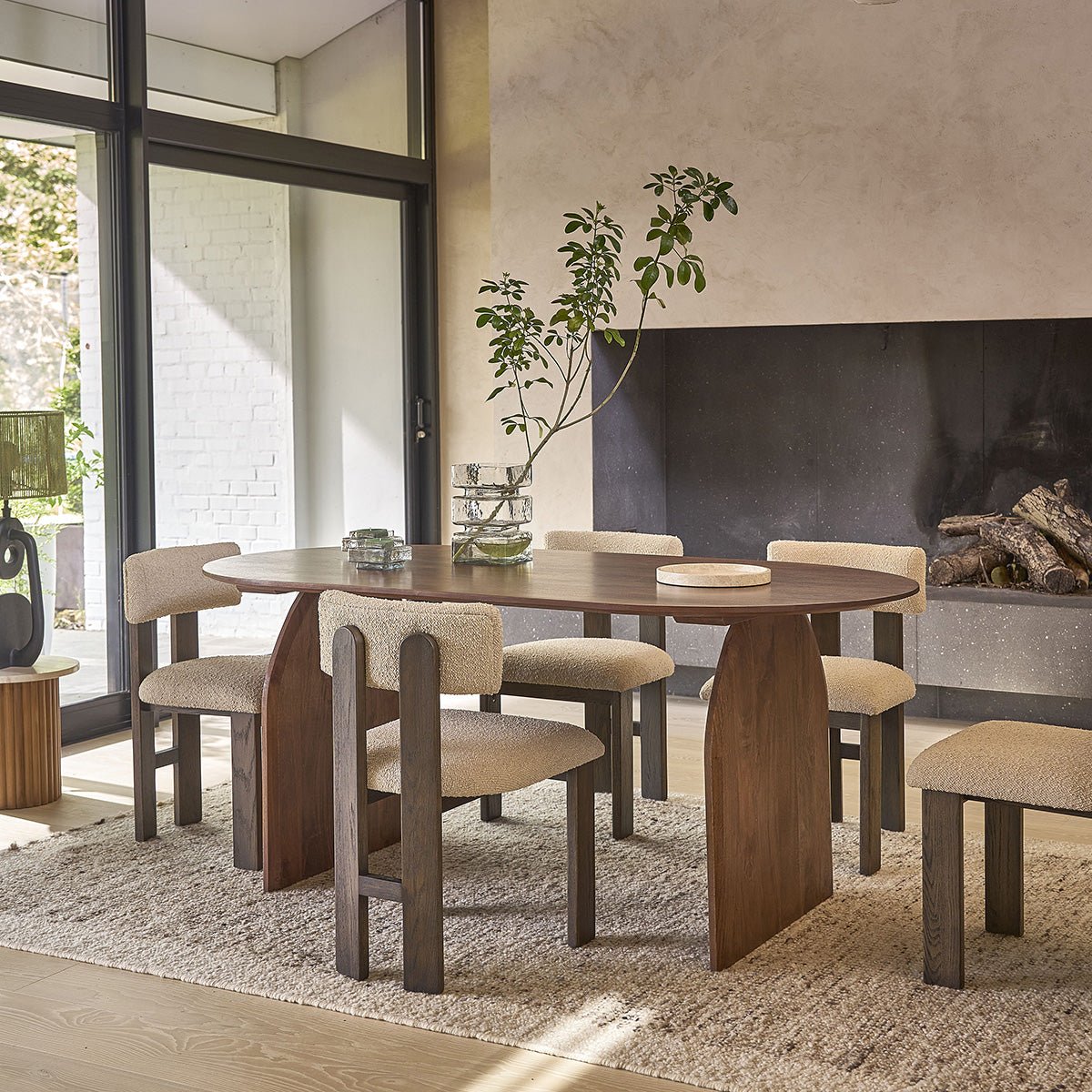 Table en bois de manguier 8 pers. OCTAVIE marron, BERAH GETAH