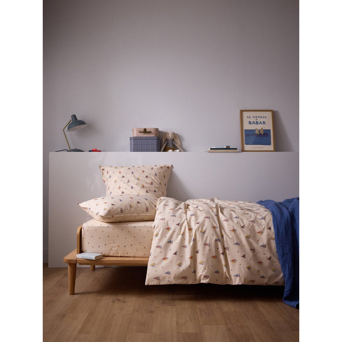 Housse de couette percale de coton "MATEO" imprimérime multico, CYRILLUS