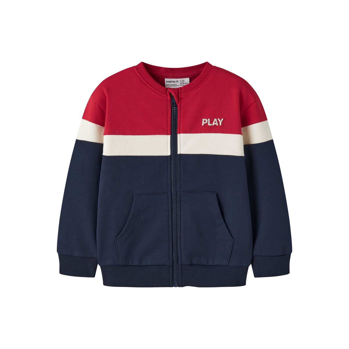 Sweat Zippé bleu - navy blazer1, NAME IT
