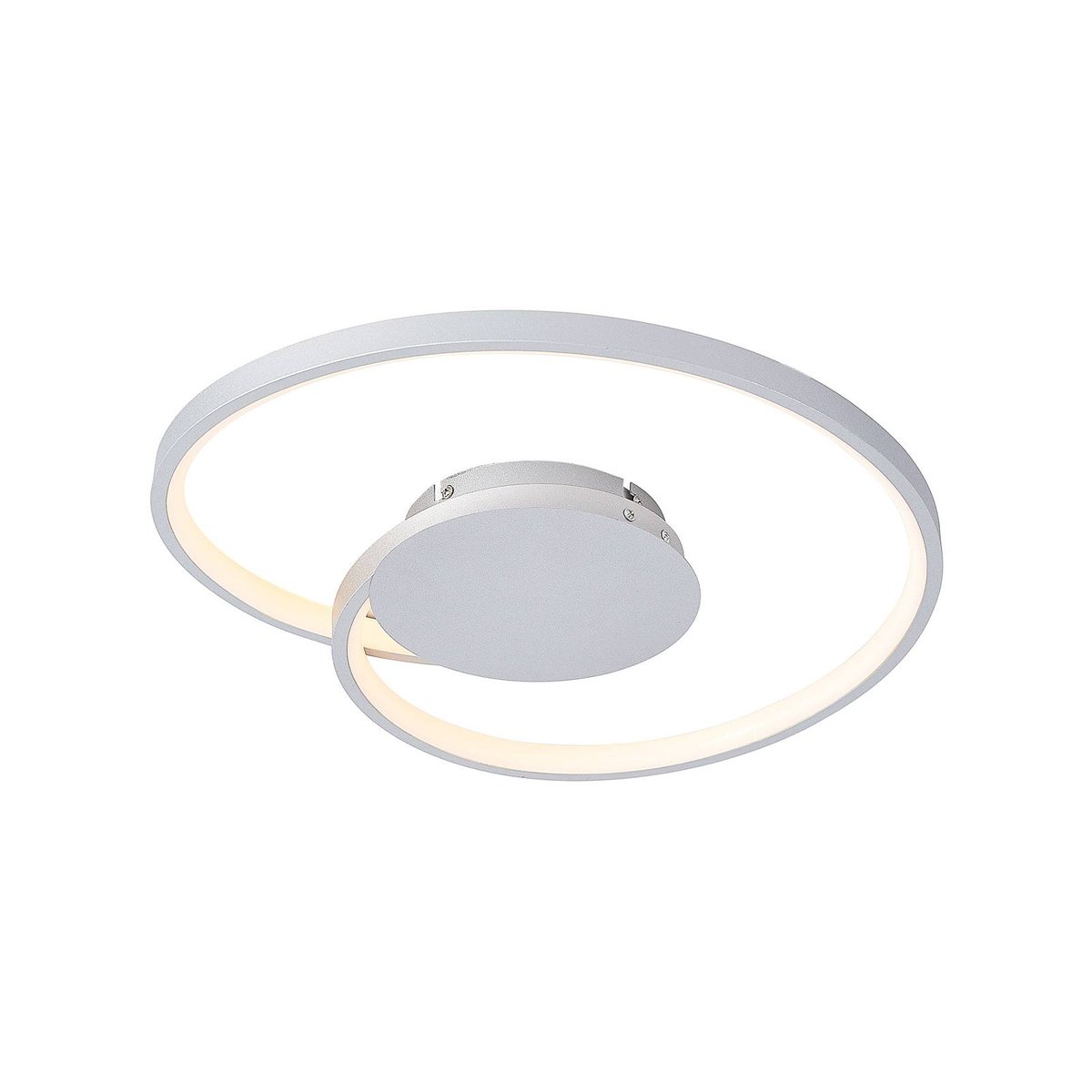 Plafonnier en métal moderneLED, Enesa argent, LUCANDE