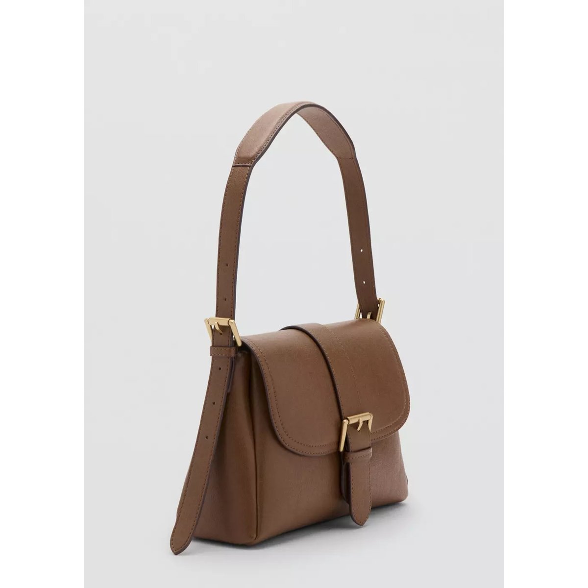 Sac porté épaule boucles marron moyen, MANGO