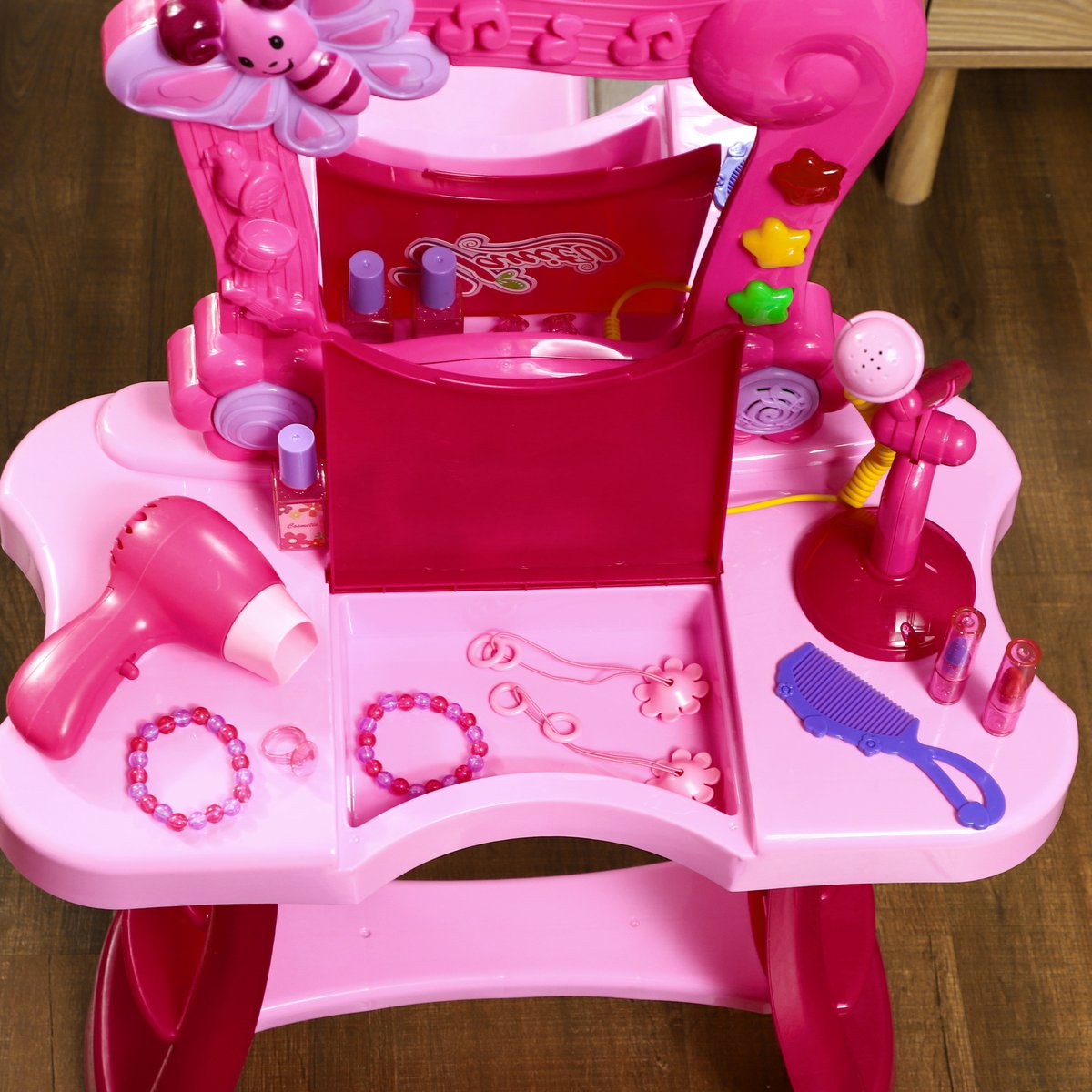 Ensemble de jeu « Coiffeuse pour enfants » rose, AIYAPLAY