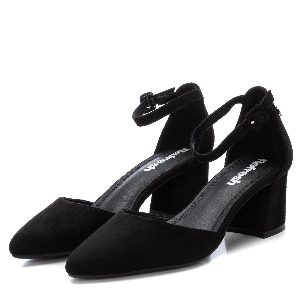 Chaussure Pompes Talon Entreprise Boucle noir, REFRESH