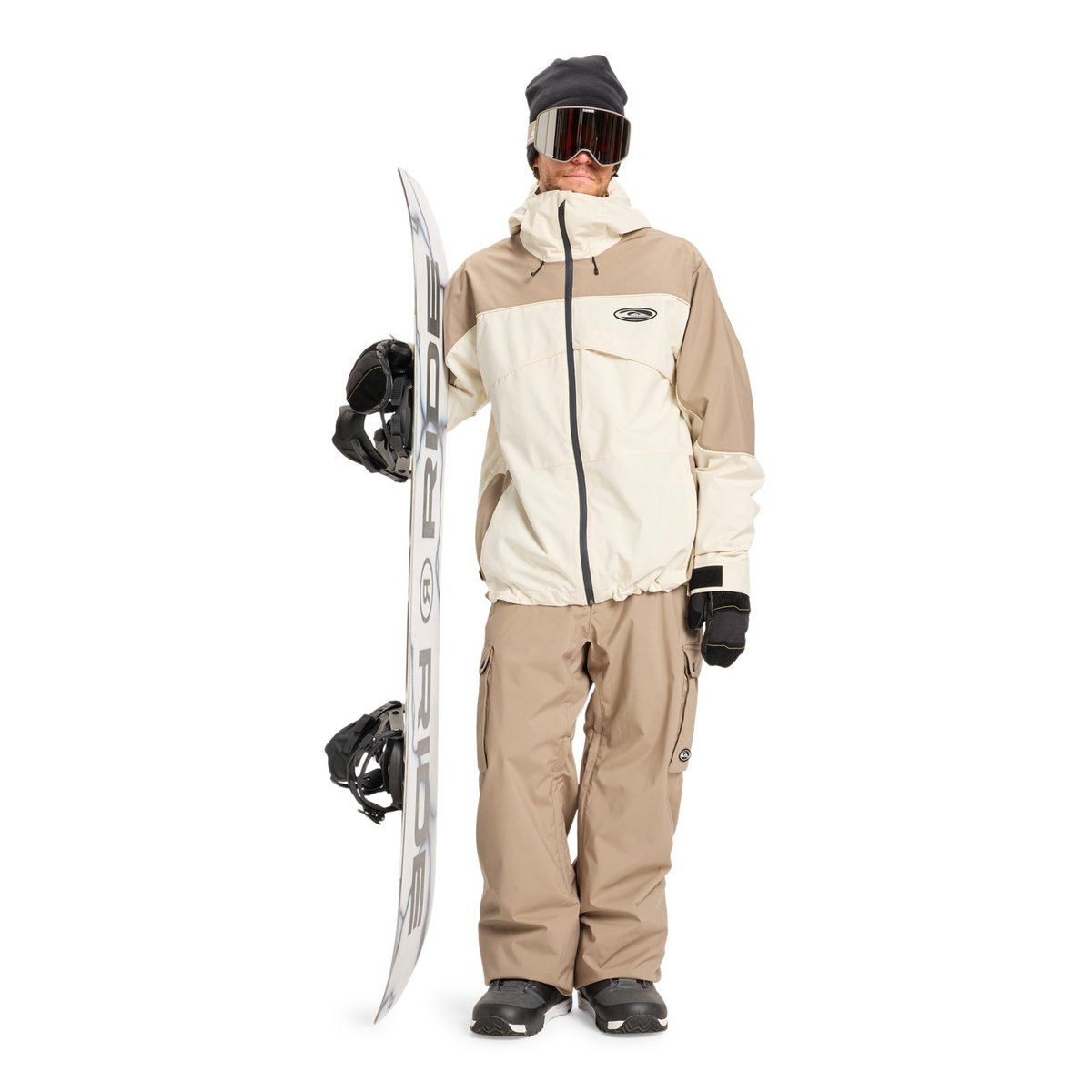 Veste de snow technique RADICALO 20K blanc bone, QUIKSILVER