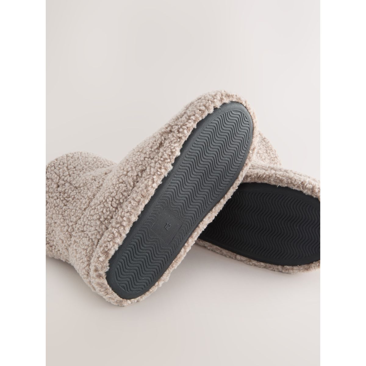 Chaussons style bottines neutre borg, NEXT
