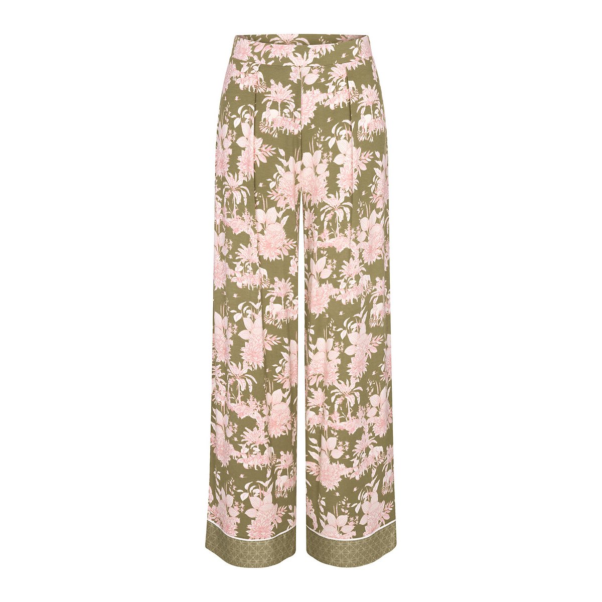 Pyjama-Hose AURA SPOTLIGHT blumendruck, grund khaki, TRIUMPH