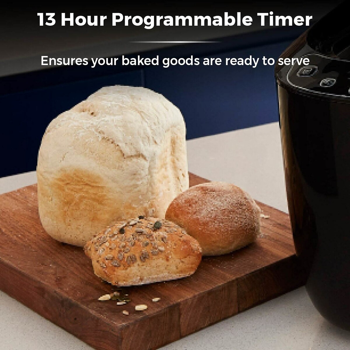 2lb Digital Bread Maker - T11003 black, TOWER