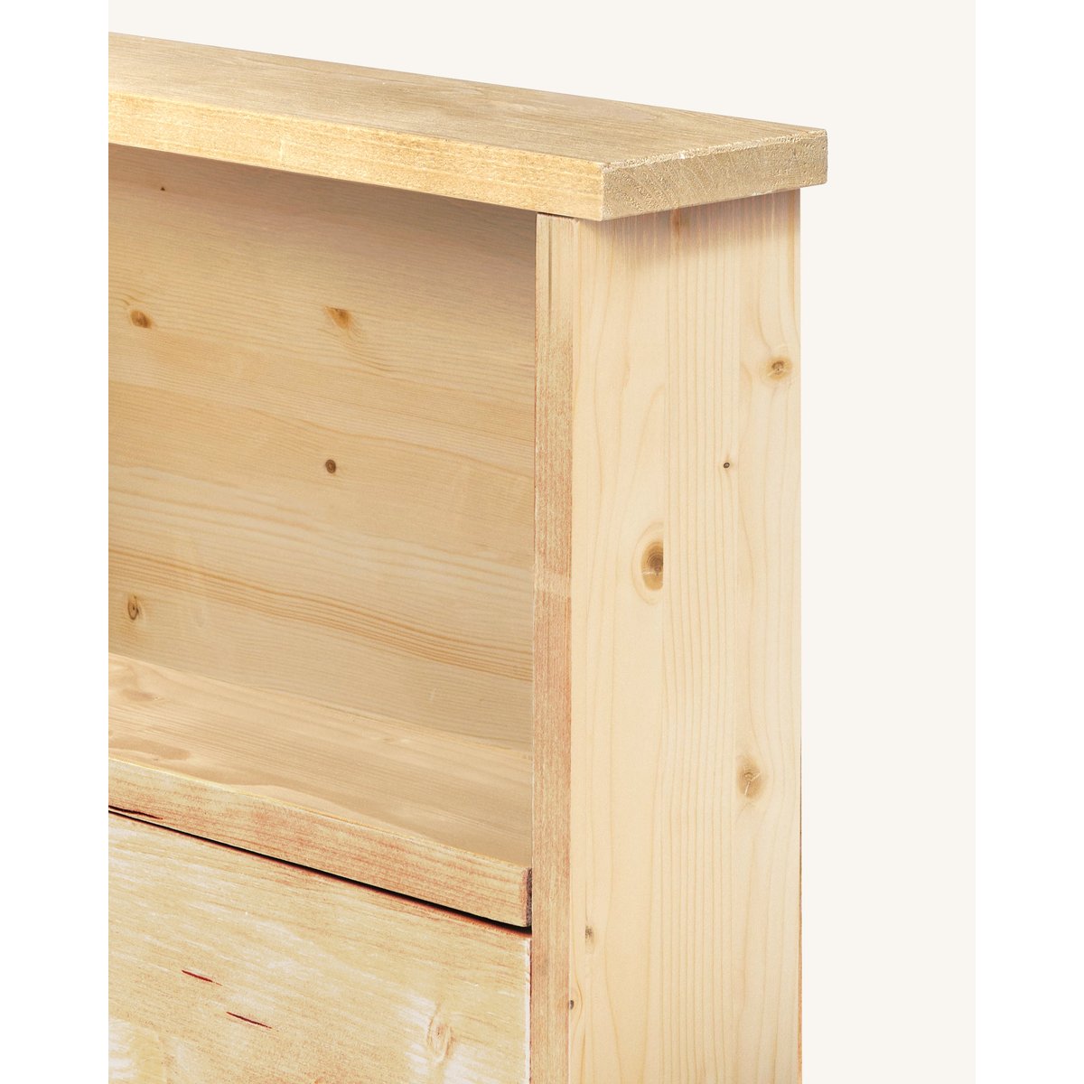 Tête de lit avec rangement 135 cm marron - IGOR naturel, HANNUN