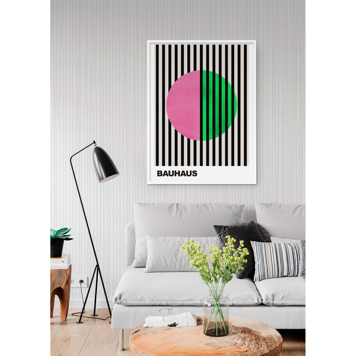 Affiche Bauhaus 47 blanc, L'AFFICHERIE