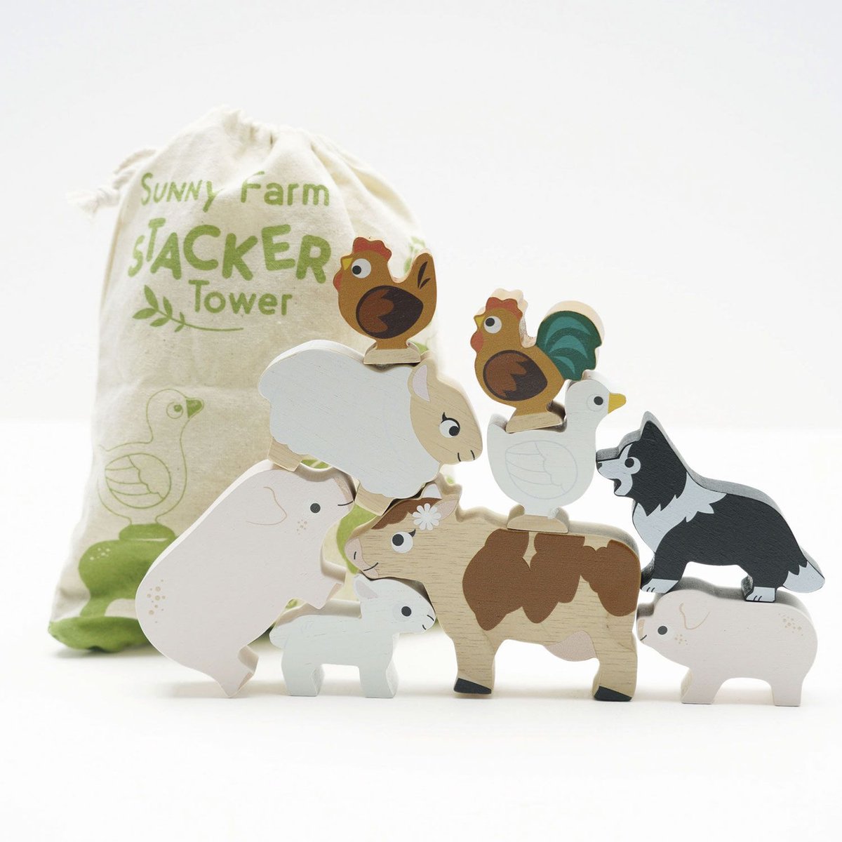 Les animaux de la ferme beige, LE TOY VAN