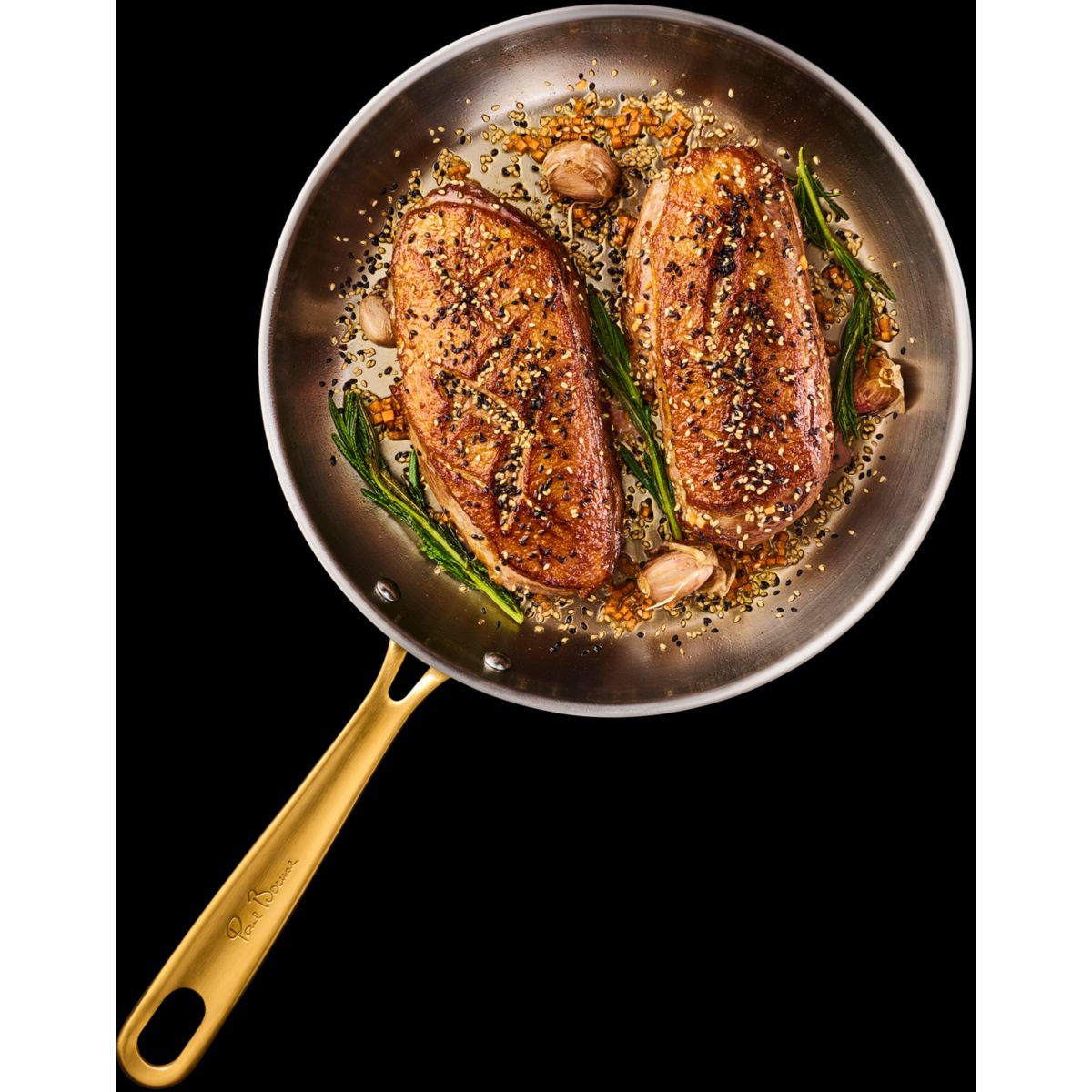 Poêle 24cm inox Bocuse Edition argenté, TEFAL