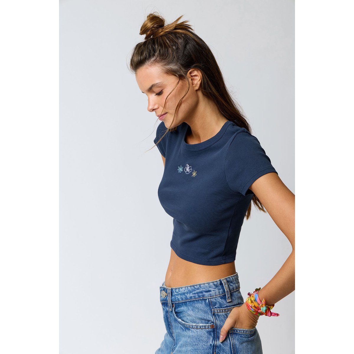 Tshirt Oana - BASICALLY bleu marine, BANANA MOON