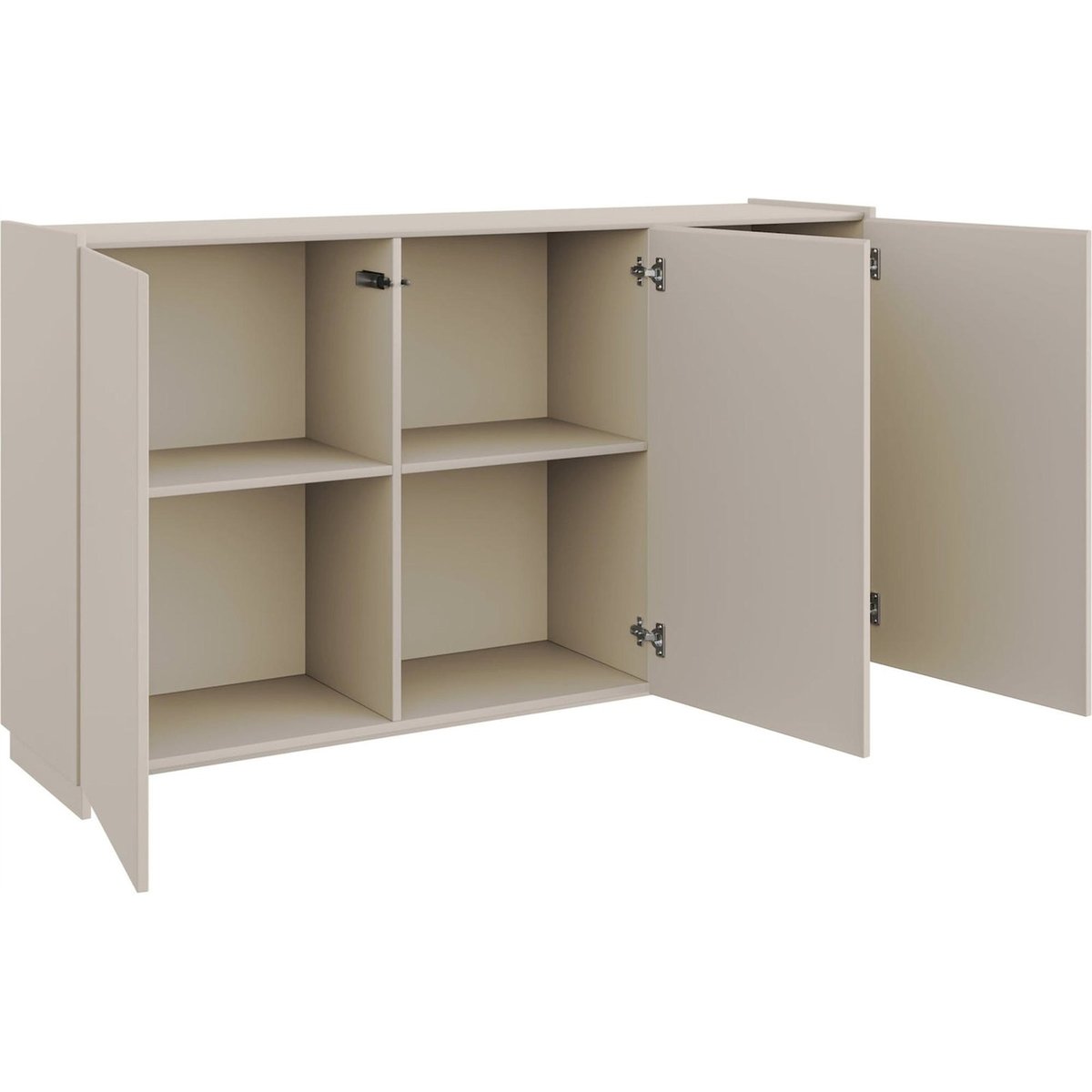 Commode 3 portes collection MAGRO en bois cachemire, RECOLLECTION