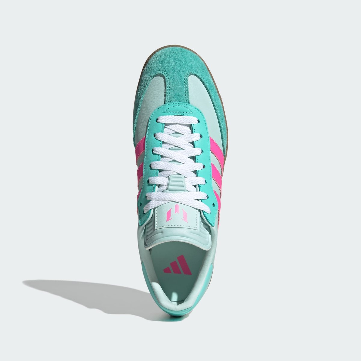 Chaussure Samba Messi Chaussure Samba Messi halo mint / lucid pink / gum, adidas Performance