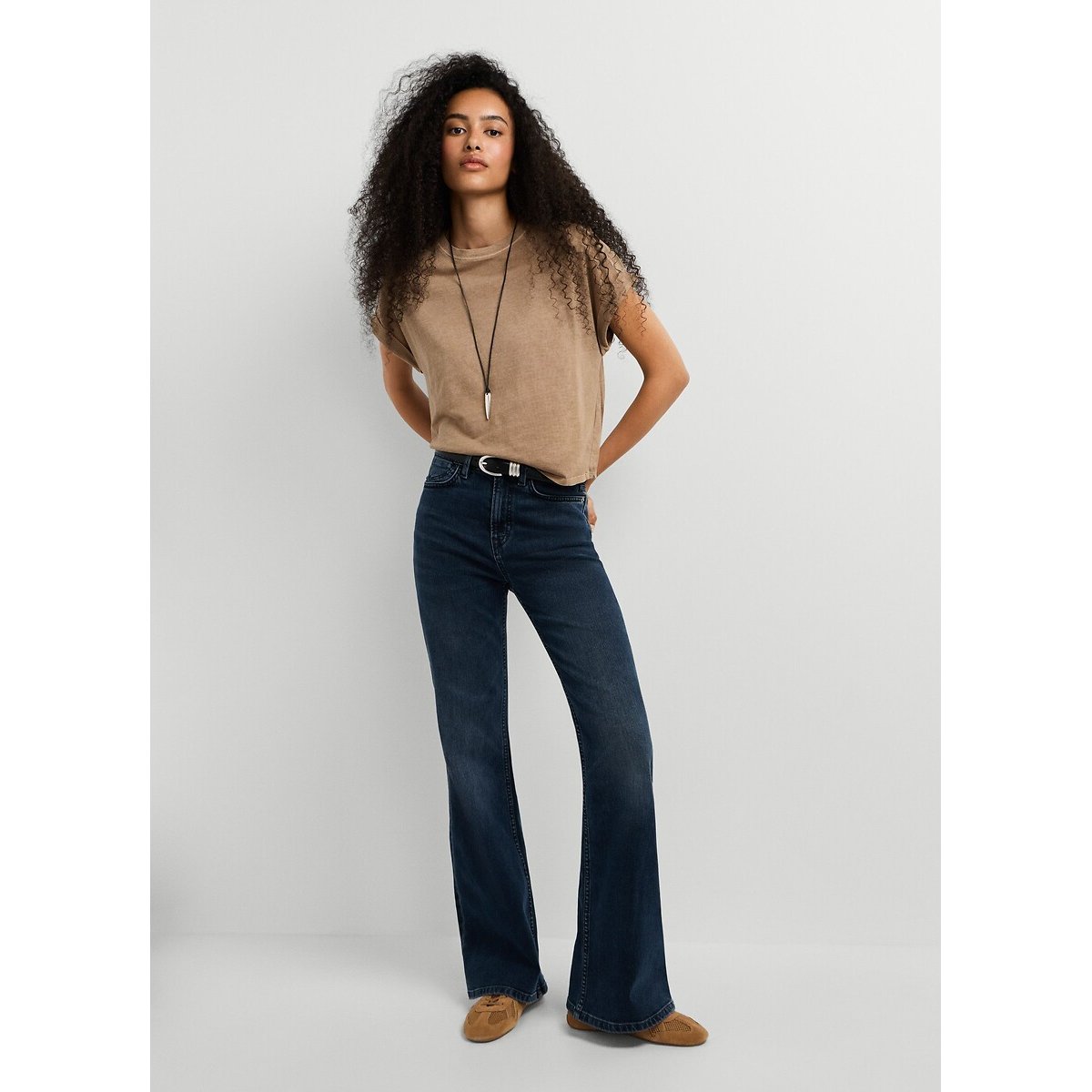 Jean flare taille haute WILLA stone wash, PEPE JEANS