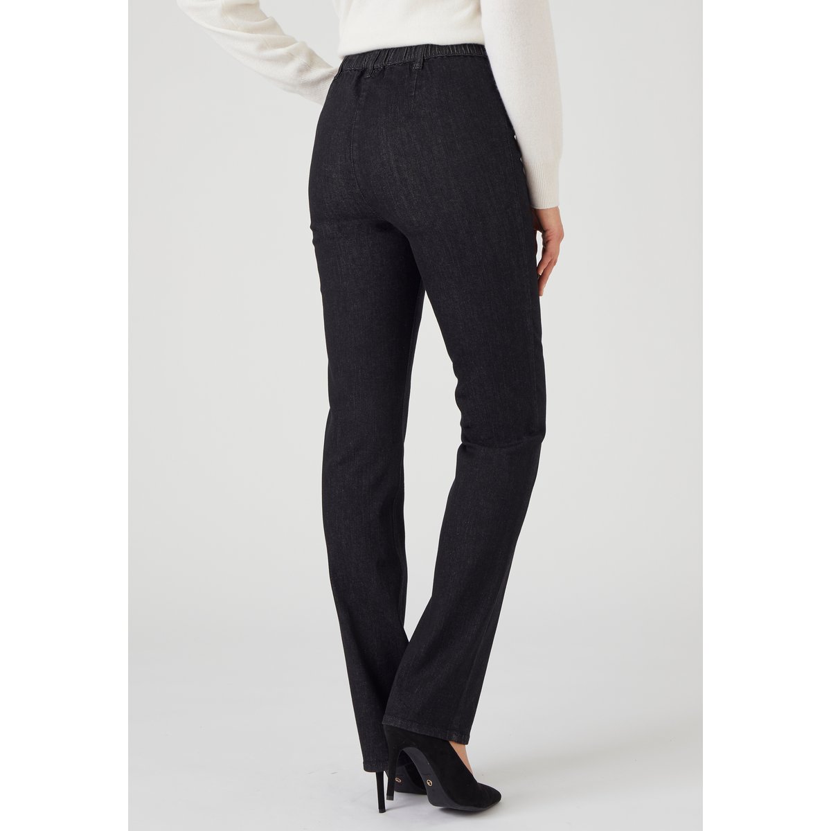 Jean effet ventre plat - Petite noir, DAMART