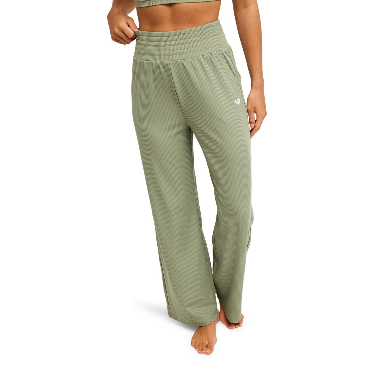 Pantalon de sport RISE & VIBE. vert oil green, ROXY