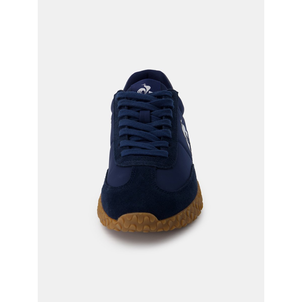 Sneakers retro-running en textile et suede Veloce dress blue/fiery red, LE COQ SPORTIF
