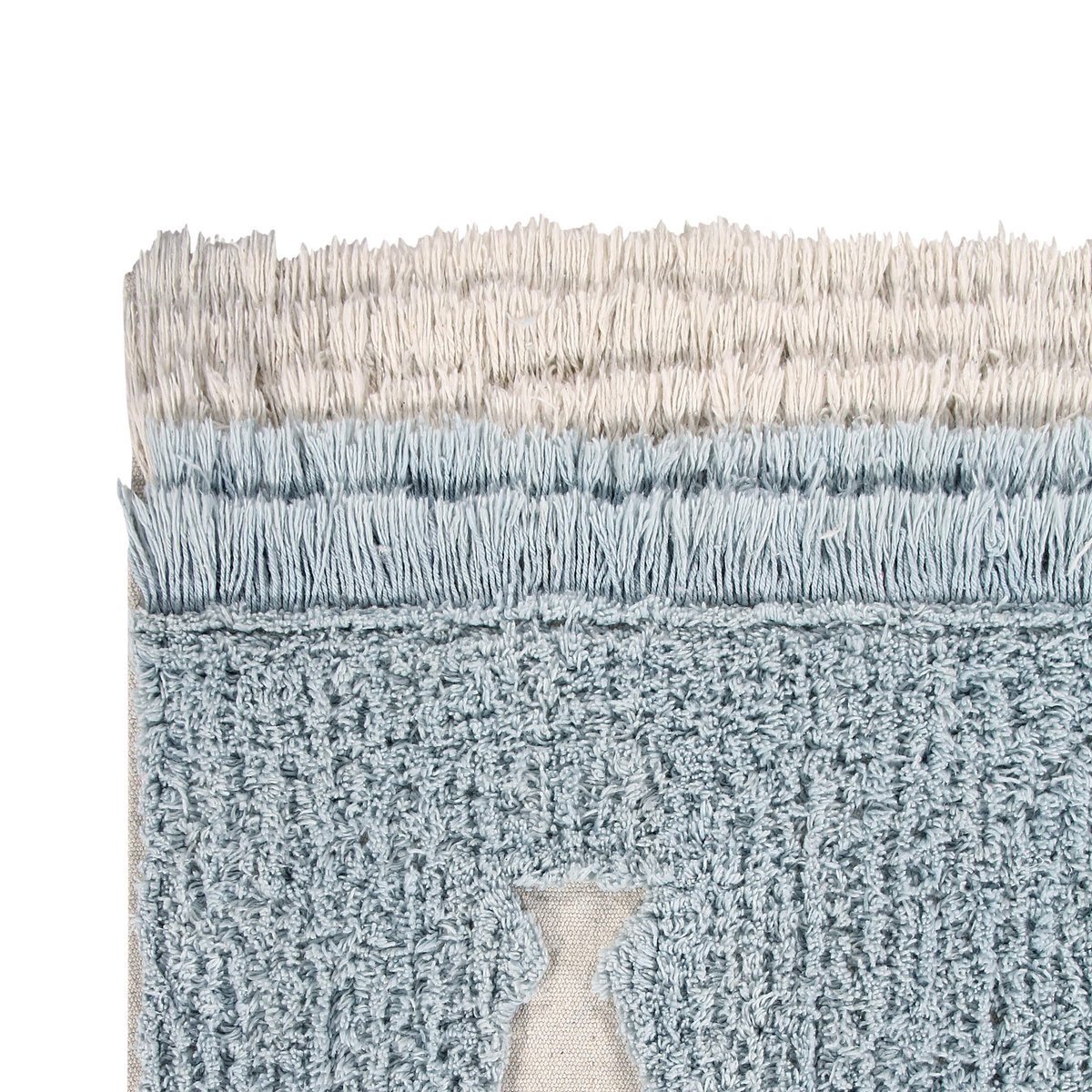 Tapis Rectangulaire en coton Rivage de l'océan THE SEA bleu, LORENA CANALS
